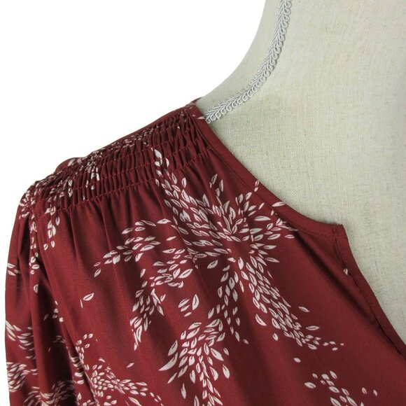 Fun2Fun Tunic Blouse V-Neck Packable Flowy Graceful Size 1X NEW - Picture 3 of 8